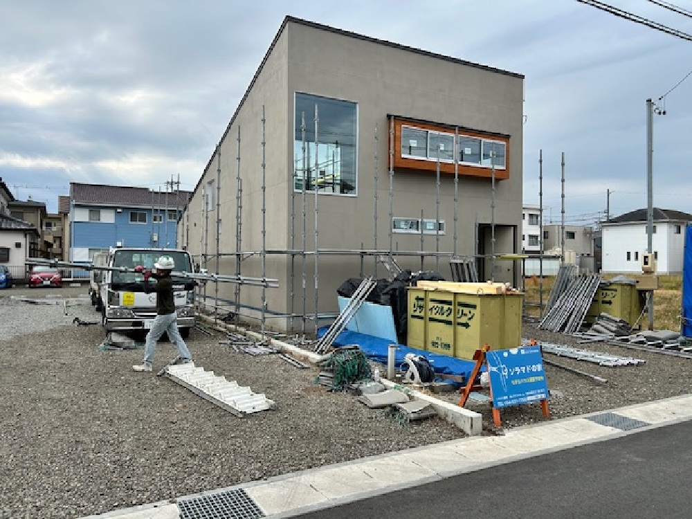 焼津市大村のソラマド足場撤去