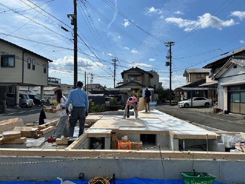 島田市中河町O様邸土台据え