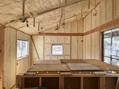 掛川市Y様邸断熱材吹付