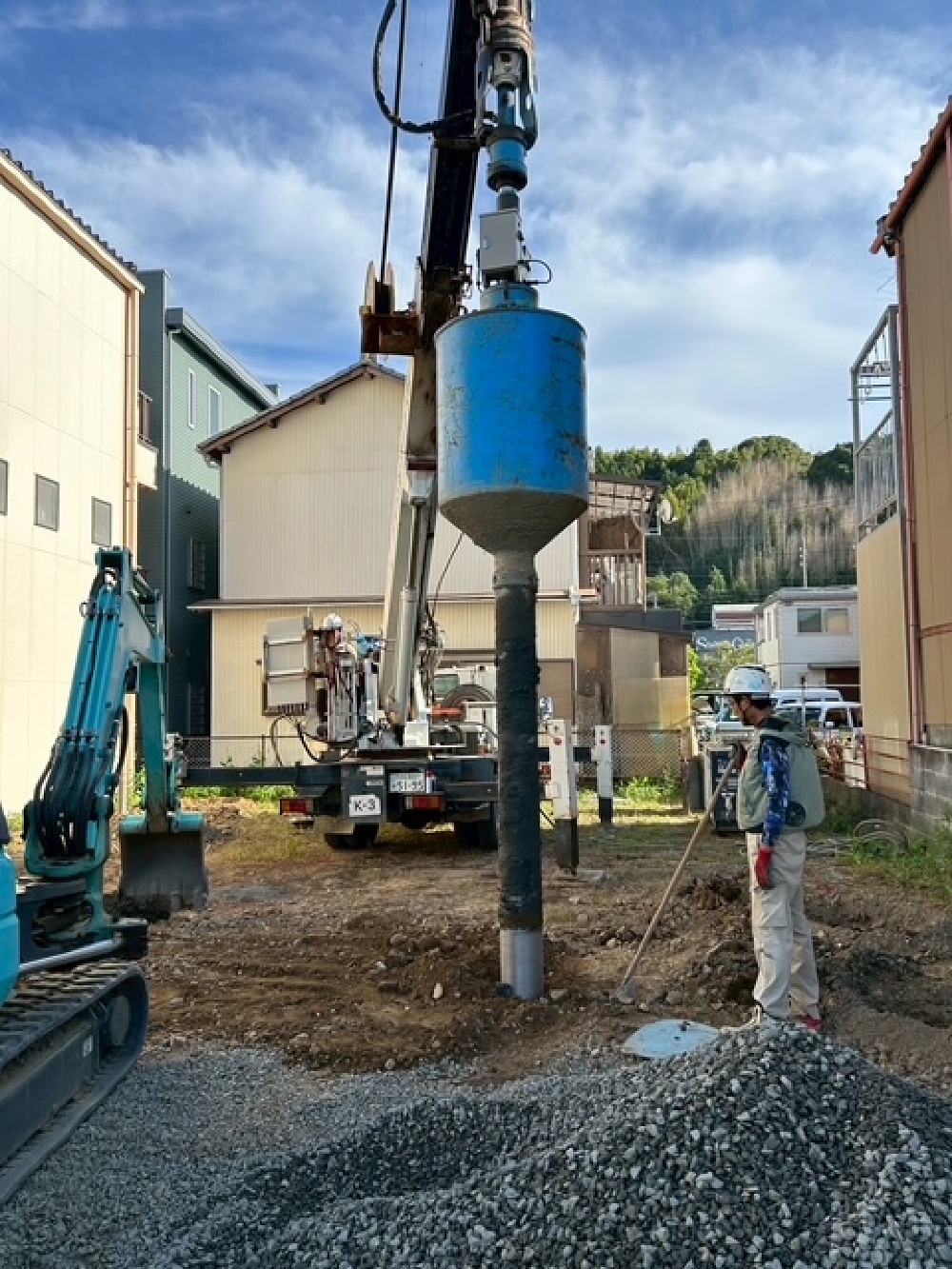 沓谷K様邸地盤補強工事2