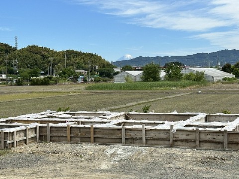 藤枝市水上M様邸コンクリート養生