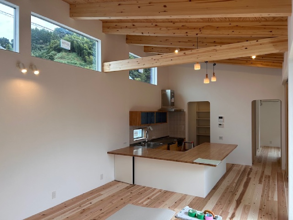 葵区下T様邸養生捲り