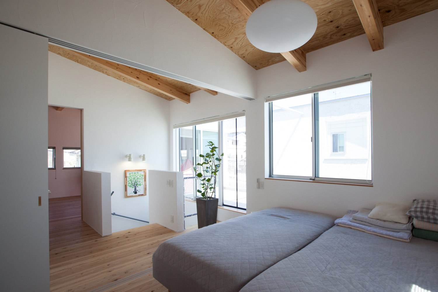 熊本県龍田の家　2階寝室