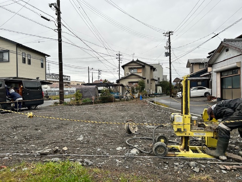 島田市中河町O様邸地盤調査2