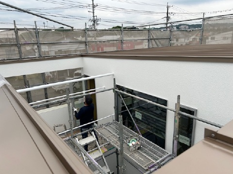藤枝市志太K様邸中庭塗装工事