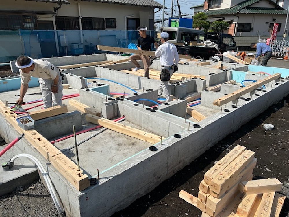 富士市今泉M様邸土台据え